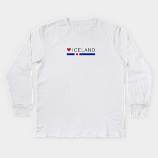 LOVE Iceland Kids Long Sleeve T-Shirt